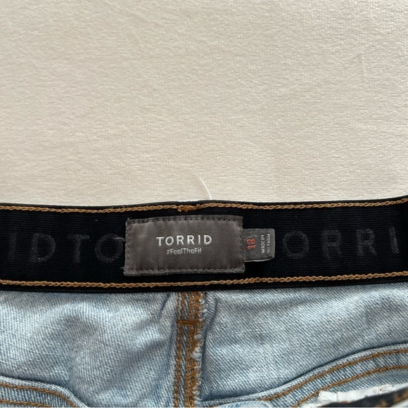 Torrid - 5 Inch Mom Jean Premium Classic Denim Mid-Rise Vintage Short - Picture 6 of 9